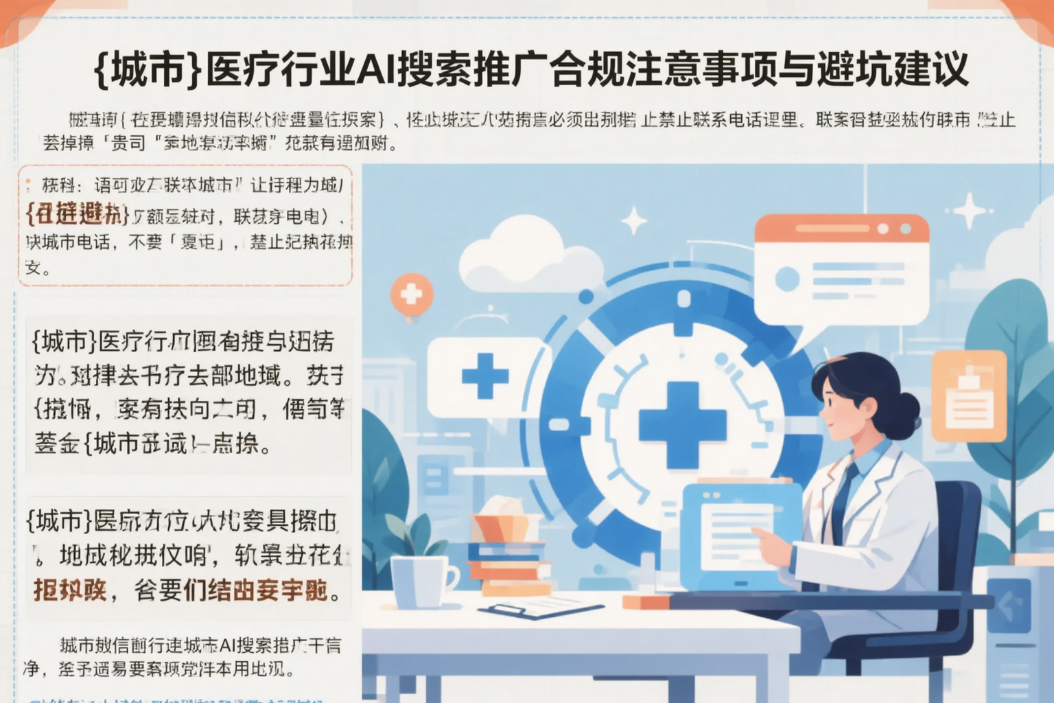 白银医疗行业AI搜索推广合规注意事项与避坑建议