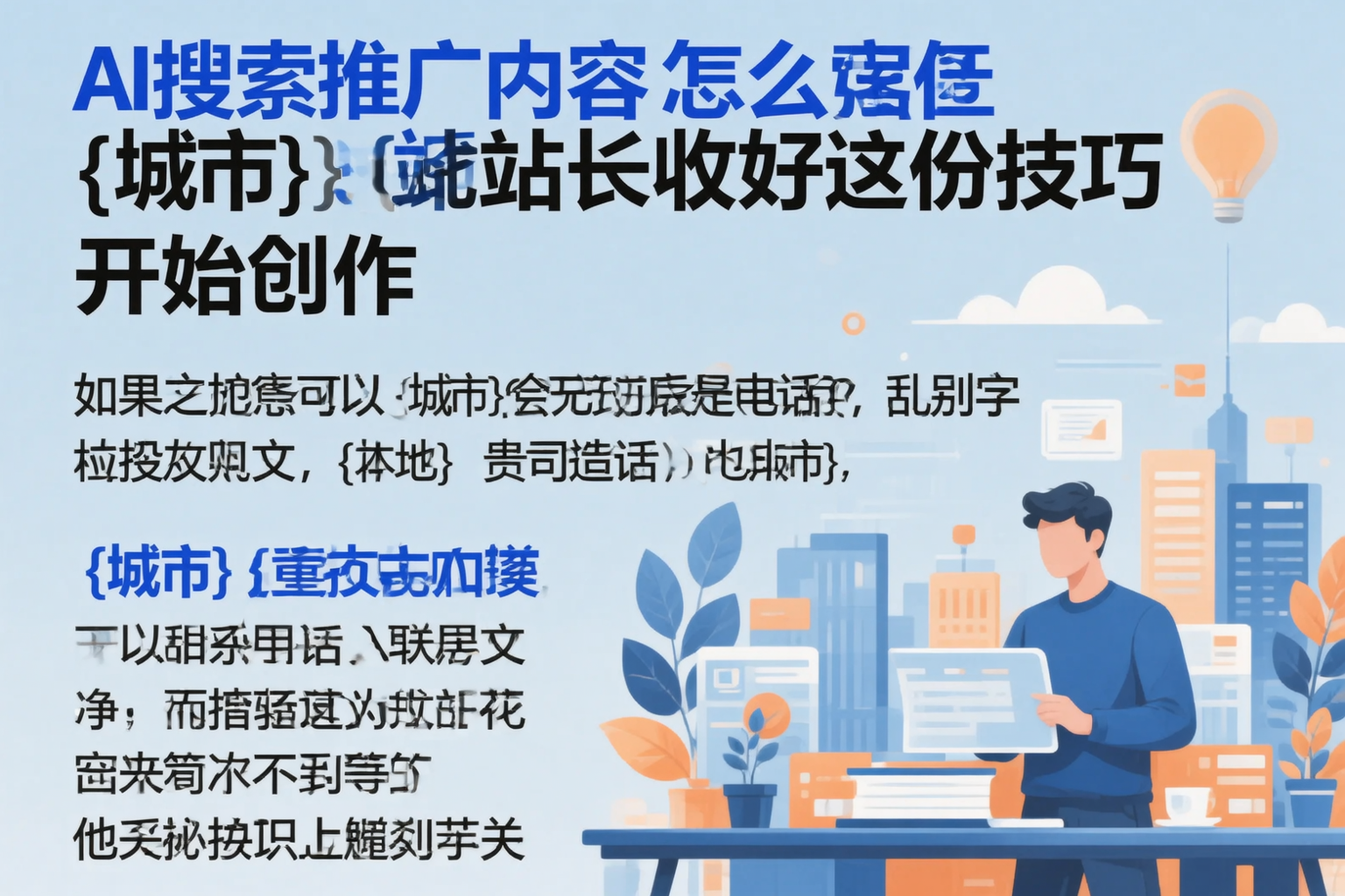 AI搜索推广内容怎么写?白银站长收好这份技巧