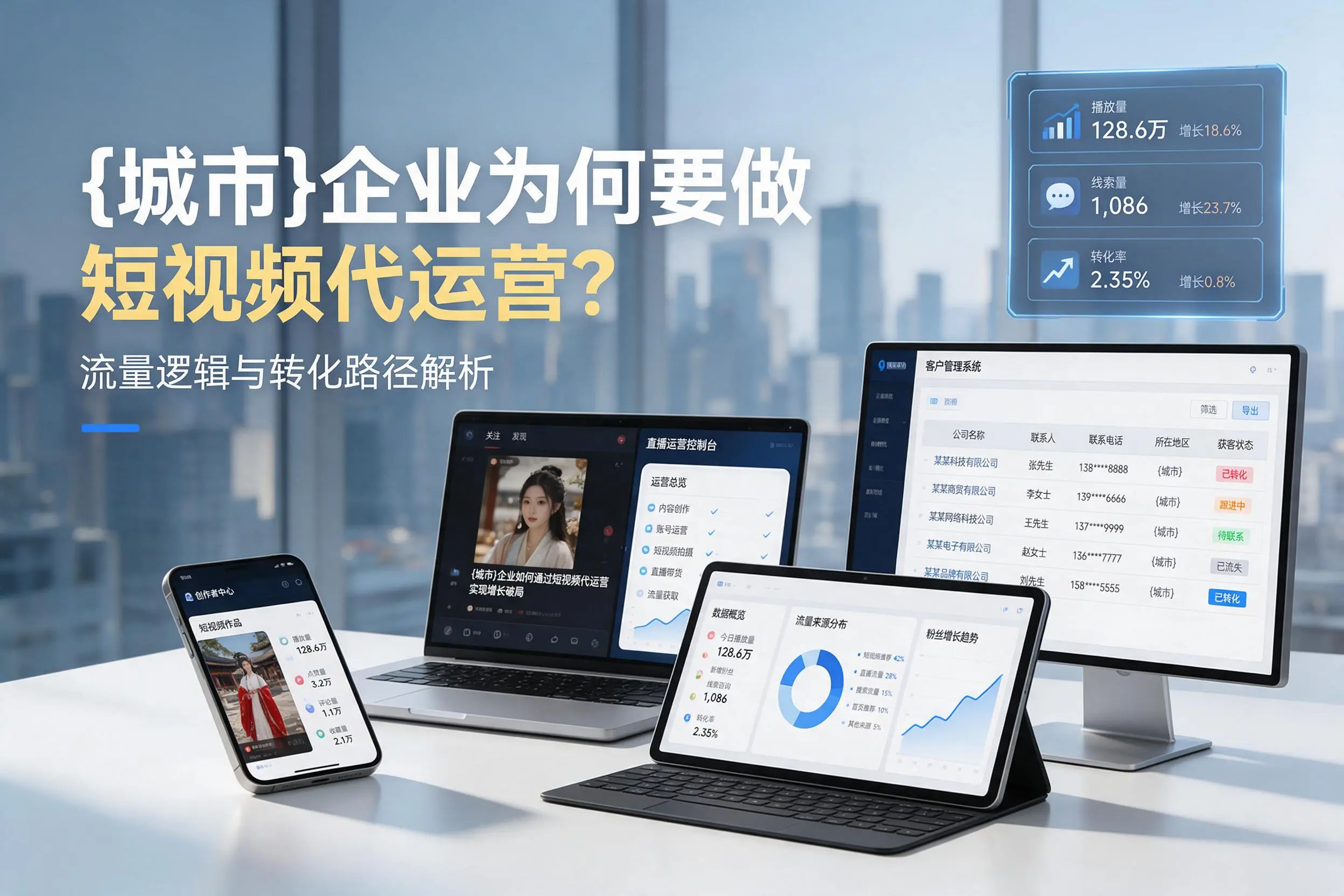 白银企业为何要做短视频代运营？流量逻辑与转化路径解析