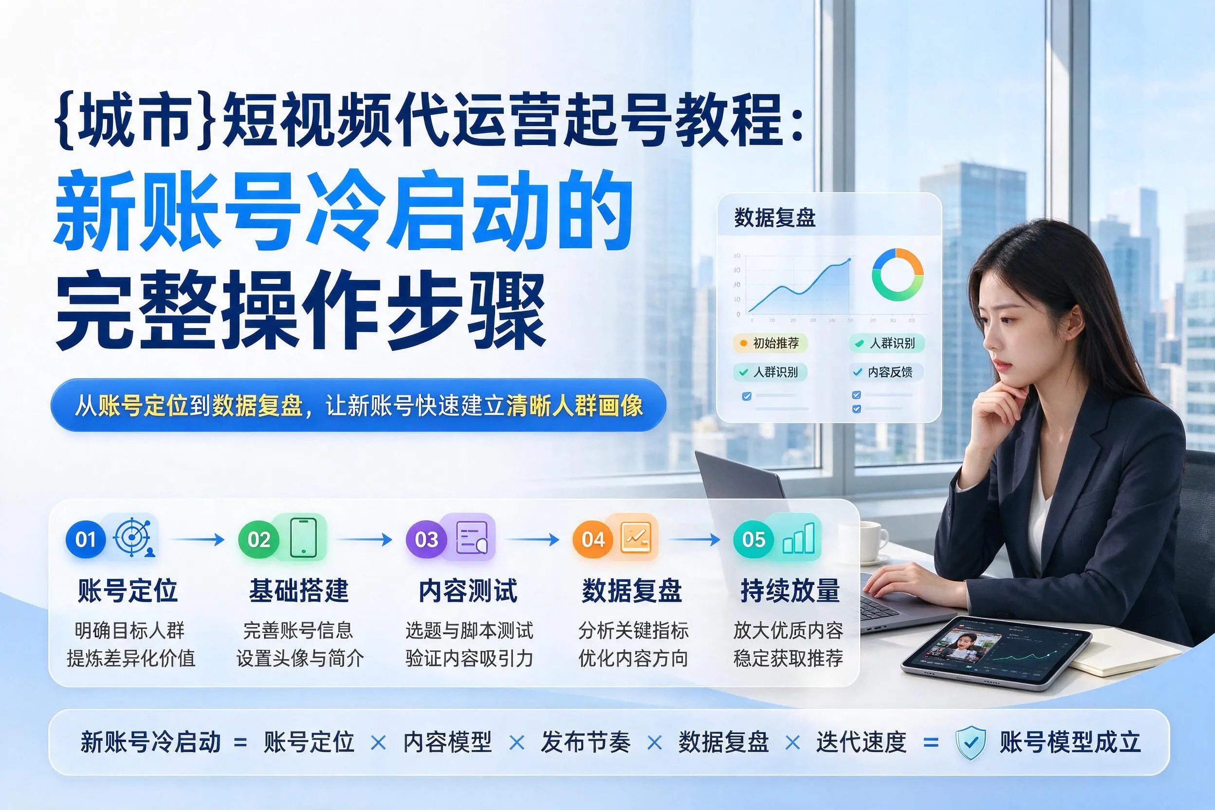 白银短视频代运营起号教程：新账号冷启动的完整操作步骤