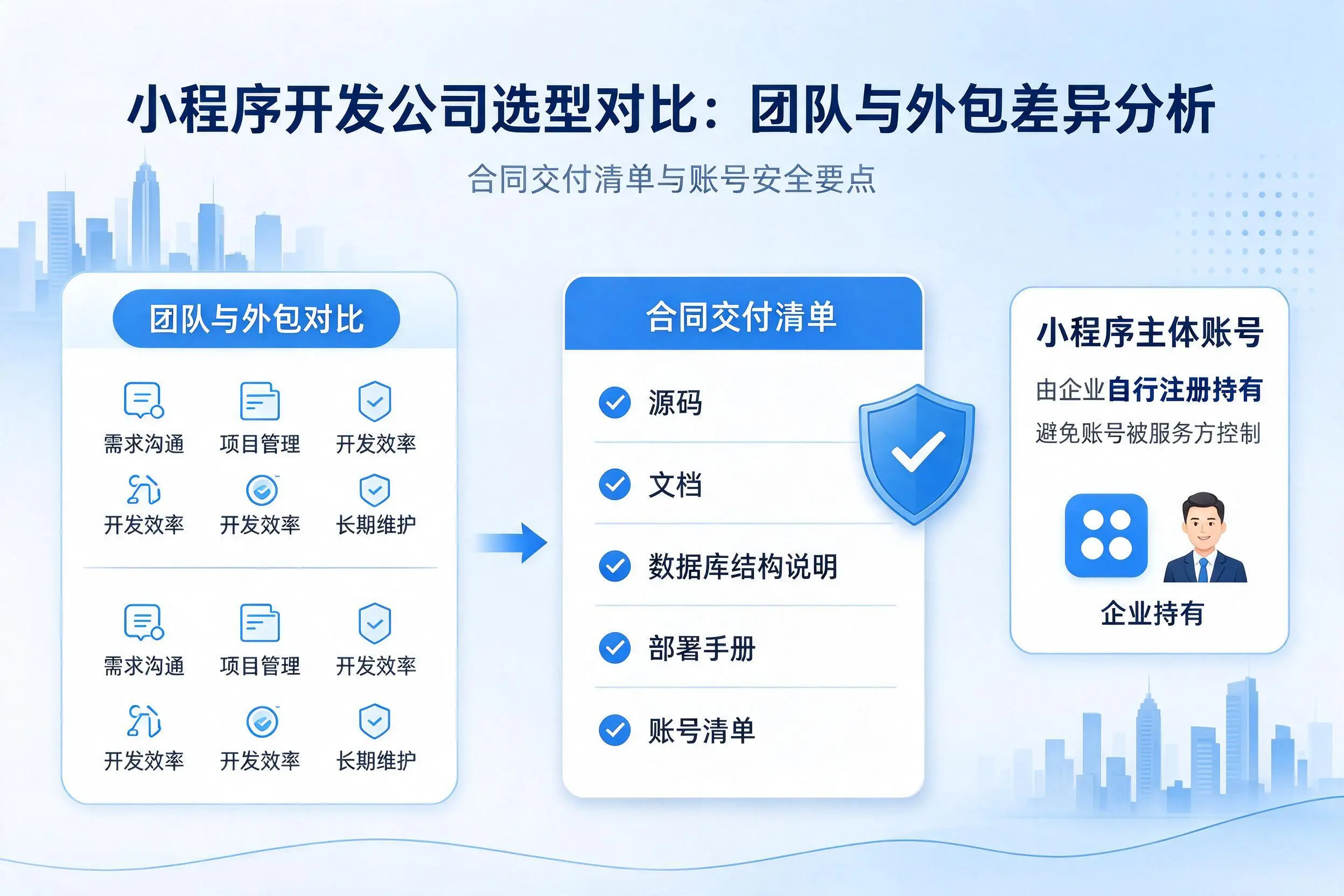 白银小程序开发公司选型对比：团队与外包差异分析