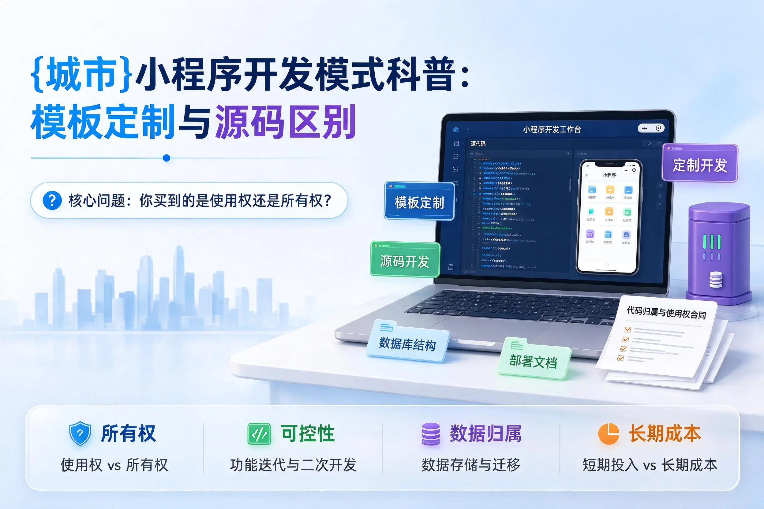白银小程序开发模式科普：模板定制与源码区别