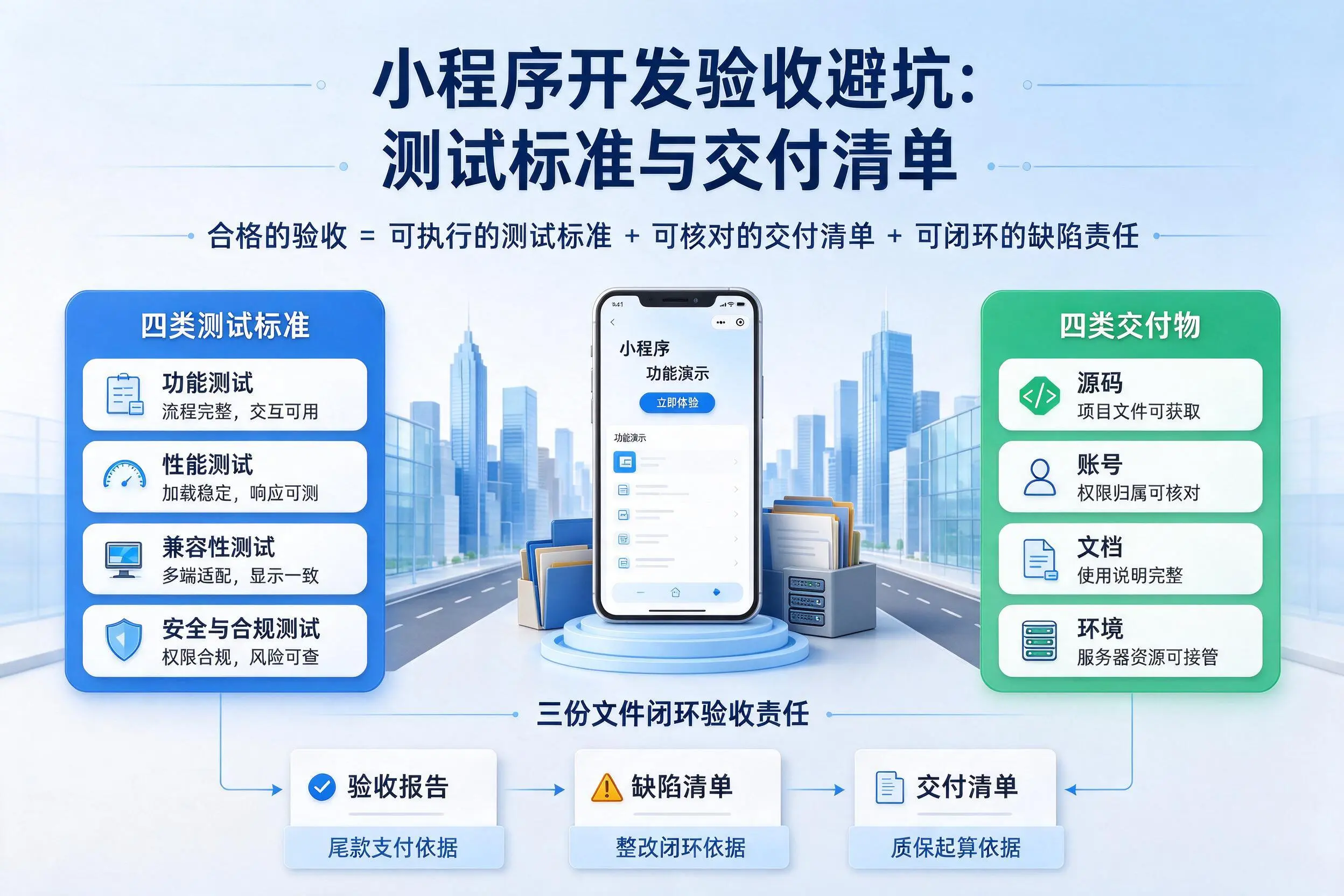 白银小程序开发验收避坑：测试标准与交付清单