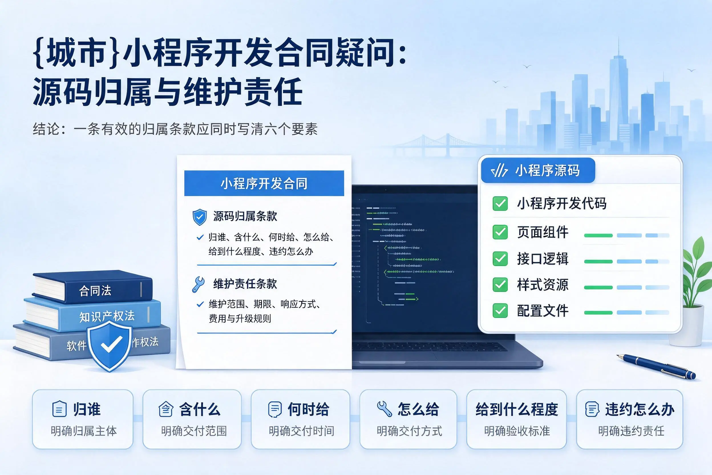 白银小程序开发合同疑问:源码归属与维护责任