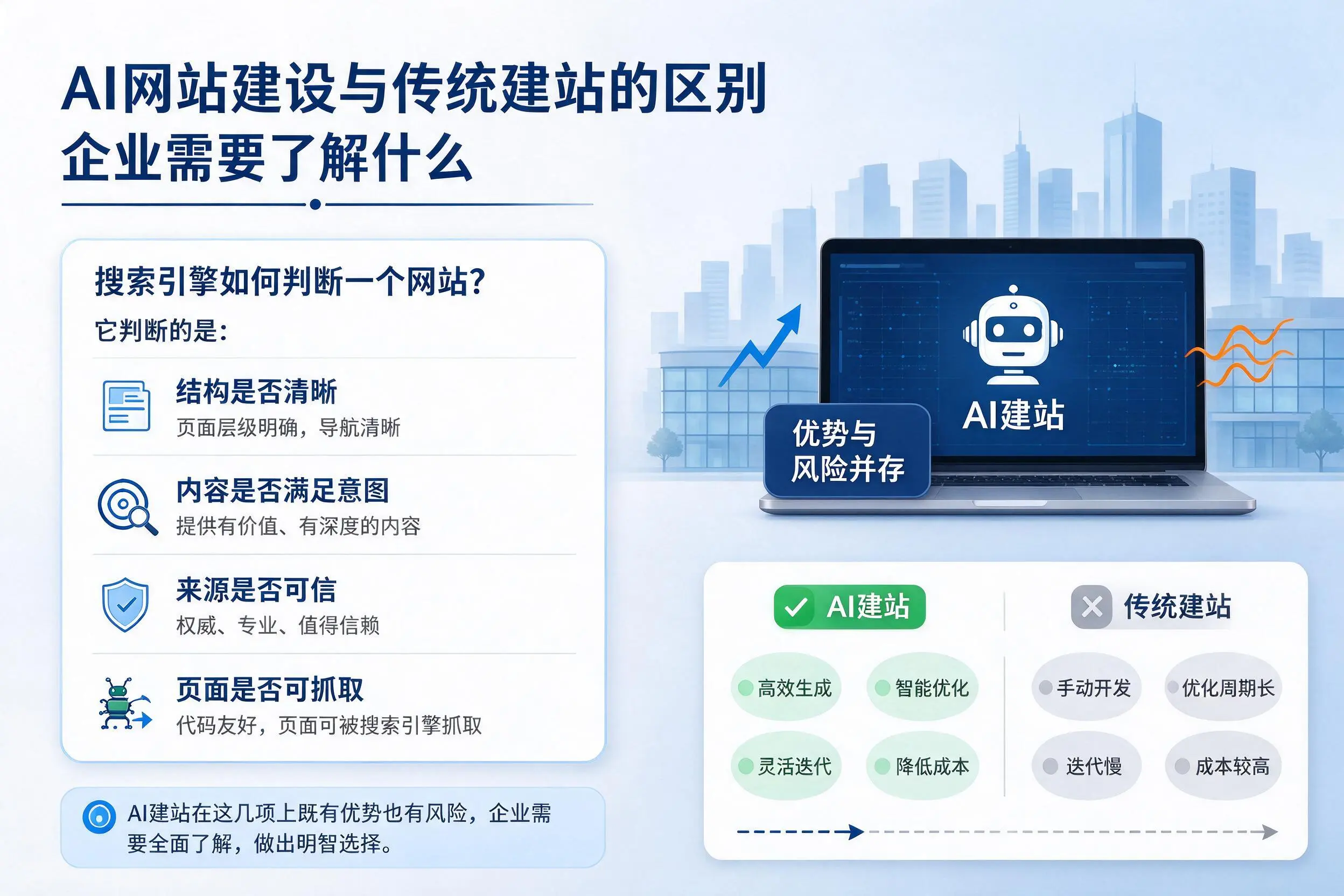 AI网站建设与传统建站的区别,白银企业需要了解什么