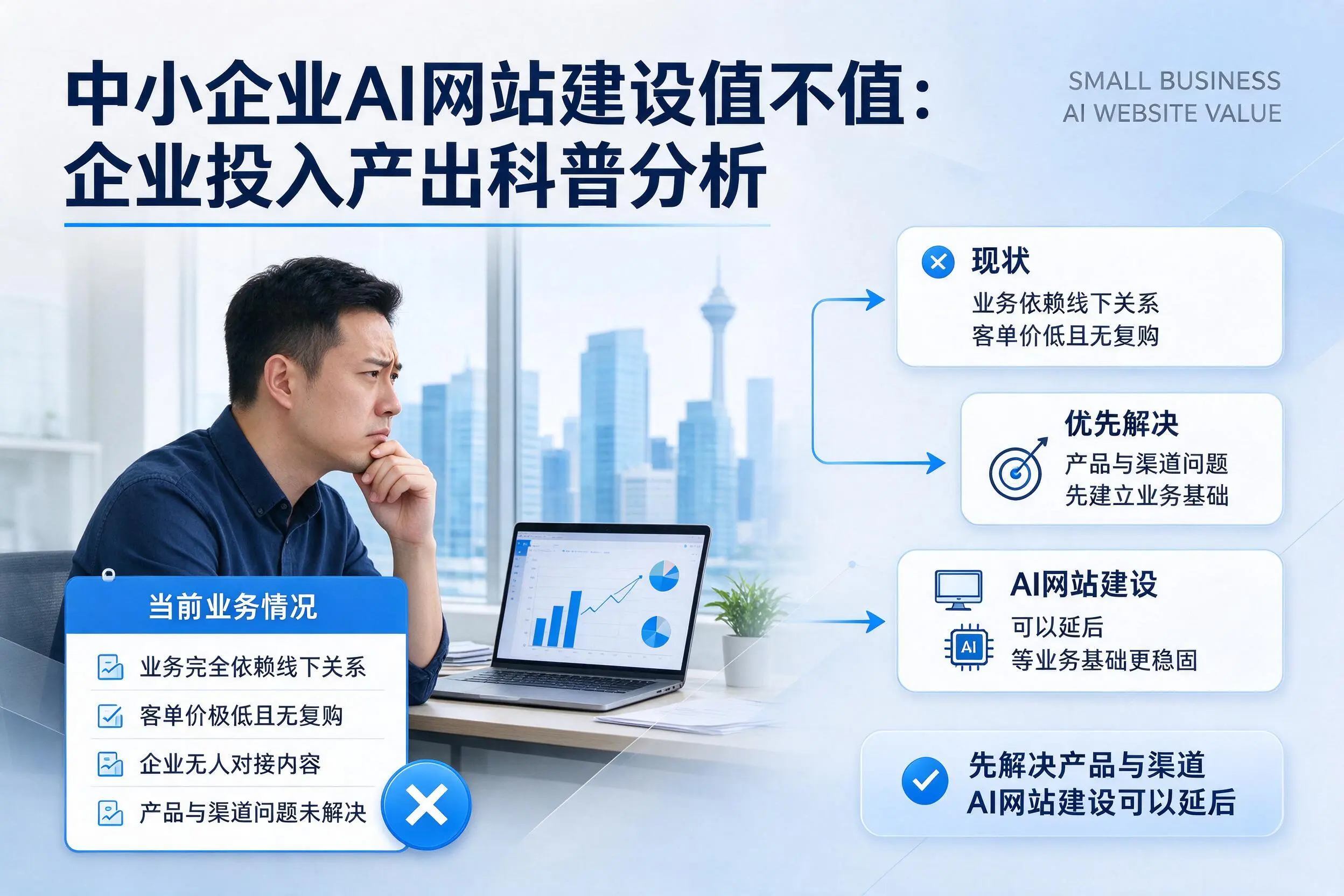中小企业AI网站建设值不值:白银企业投入产出科普分析