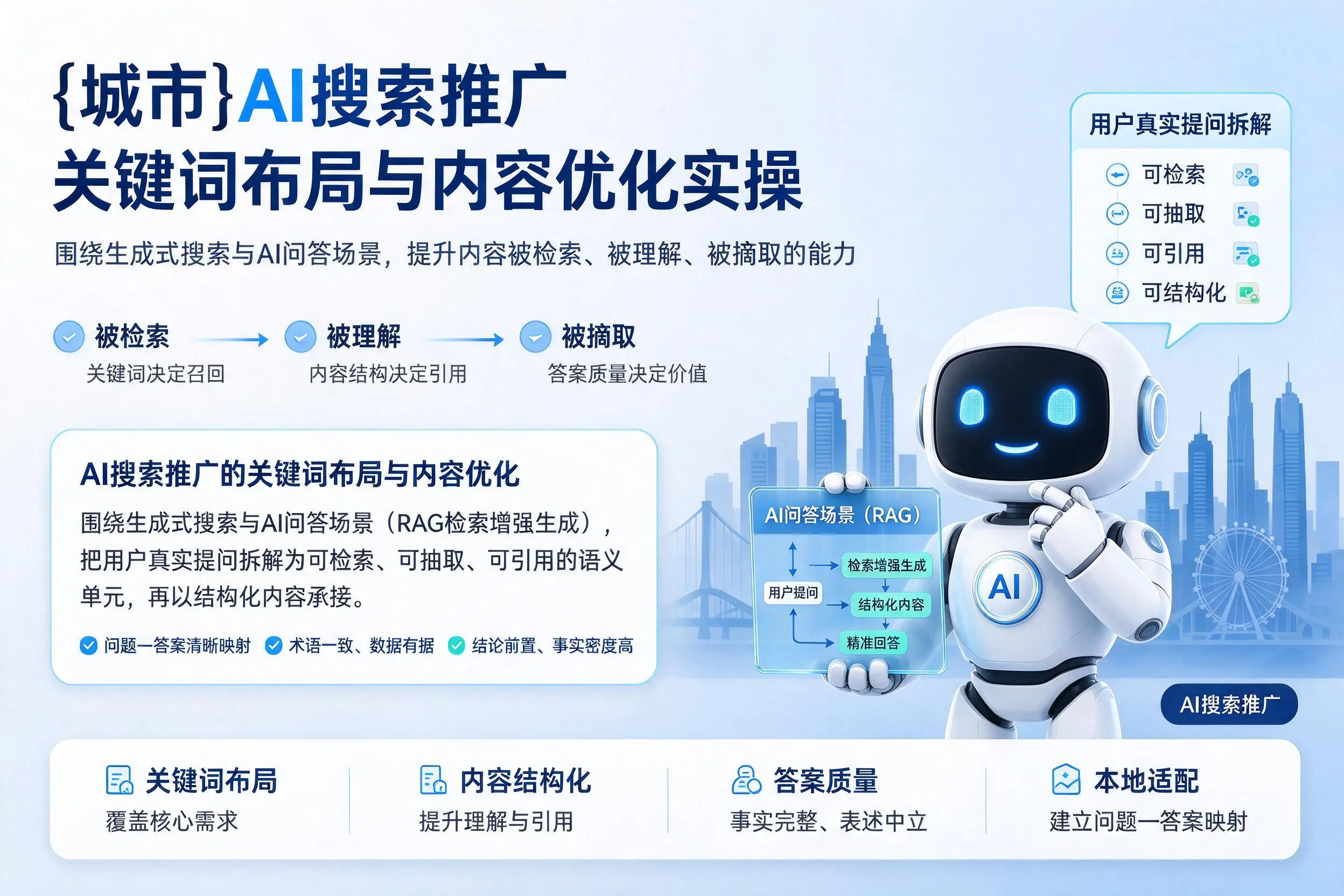 白银AI搜索推广关键词布局与内容优化实操